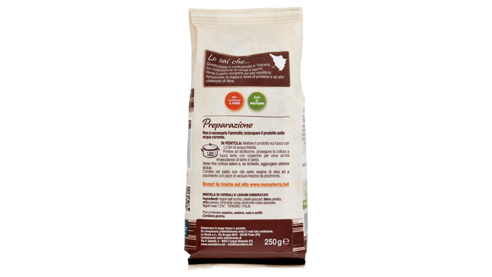 Nuova Terra La Tradizione Zuppa Lucchese con Fagioli Rossi 250 g