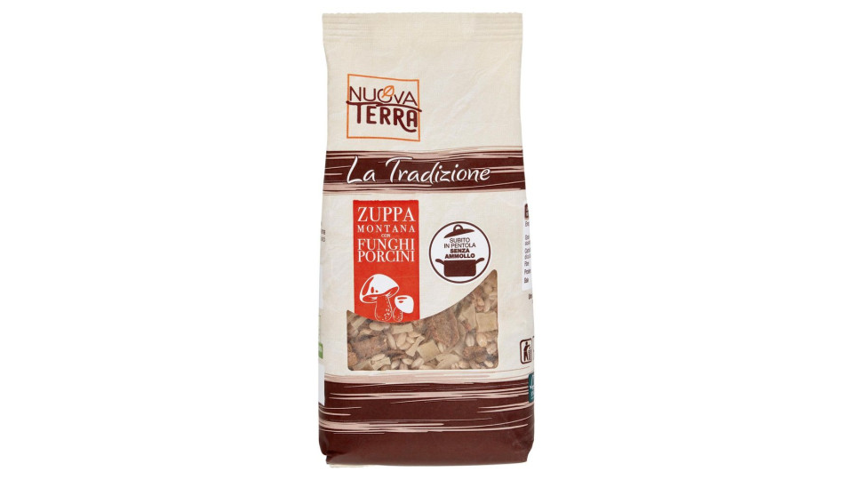 Nuova Terra La Tradizione Zuppa Montana con Funghi Porcini 250 g