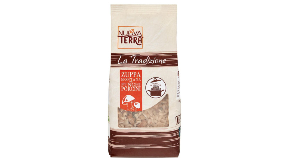 Nuova Terra La Tradizione Zuppa Montana con Funghi Porcini 250 g