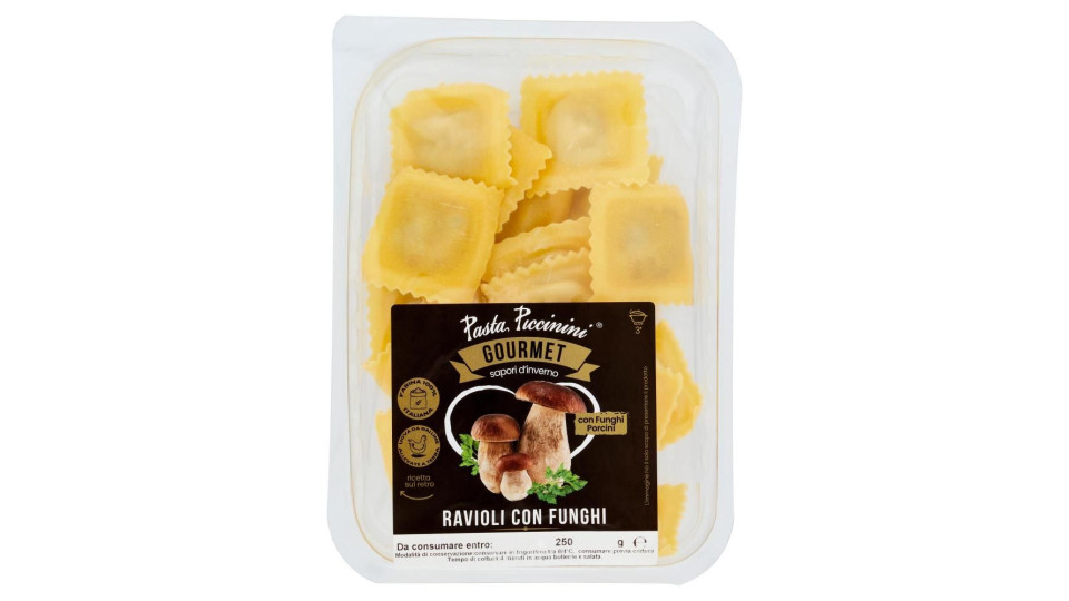 Pasta Piccinini Gourmet Ravioli con Funghi 250 g