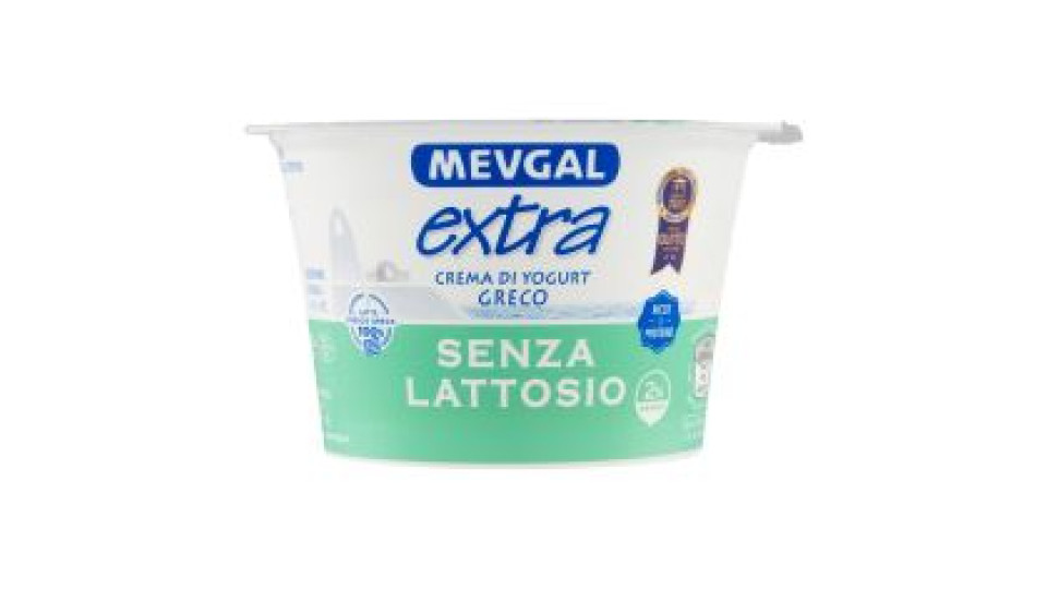 Mevgal extra Crema di Yogurt Greco Senza Lattosio 2% Grassi 150 g