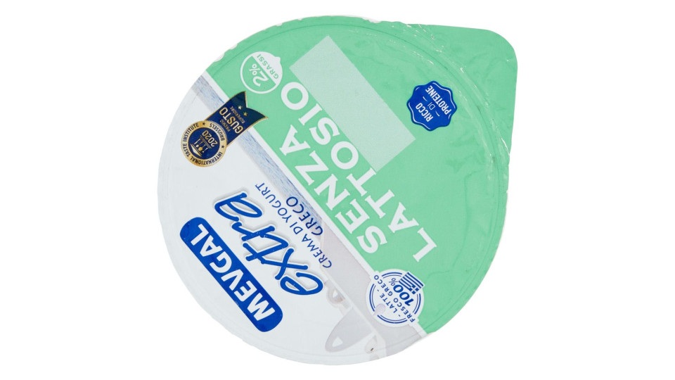Mevgal extra Crema di Yogurt Greco Senza Lattosio 2% Grassi 150 g