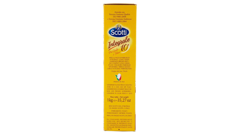 Riso Scotti Integrale 10' Più Gusto e Fibra* 1 kg