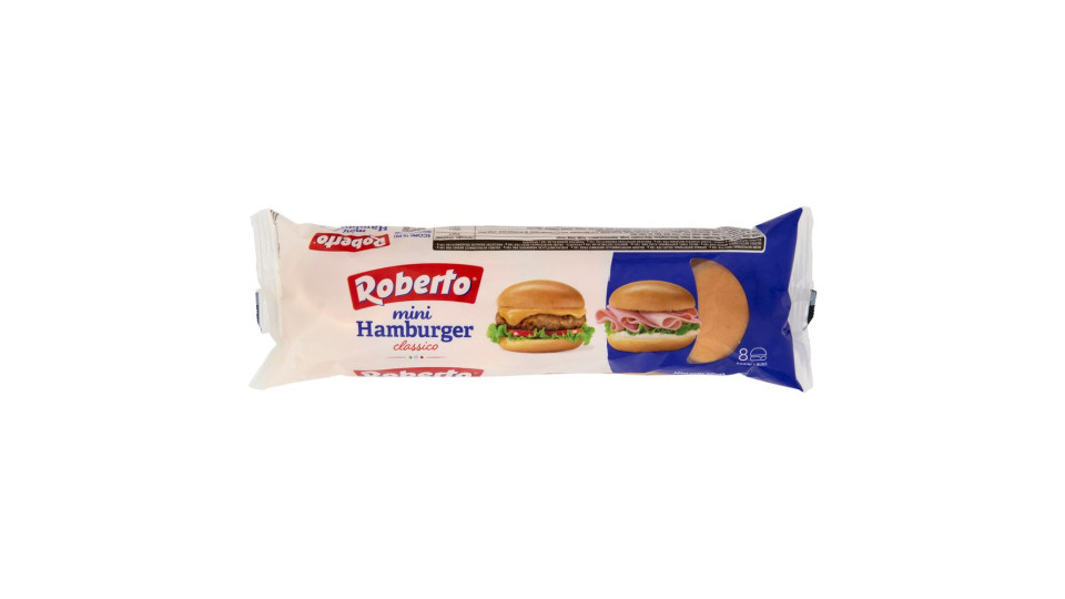 Roberto mini Hamburger classico 8 Panini 200 g
