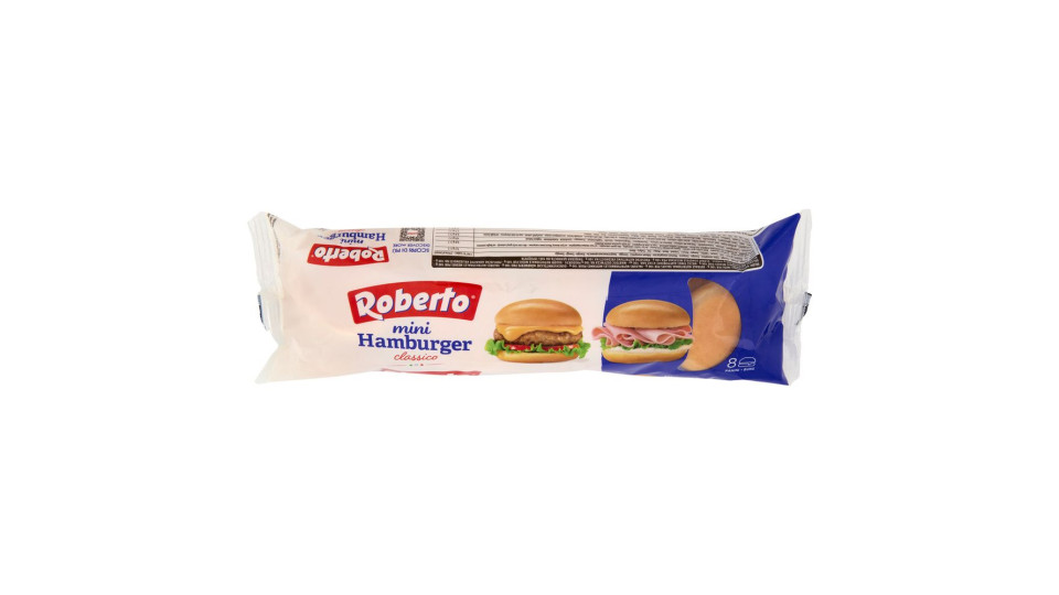 Roberto mini Hamburger classico 8 Panini 200 g