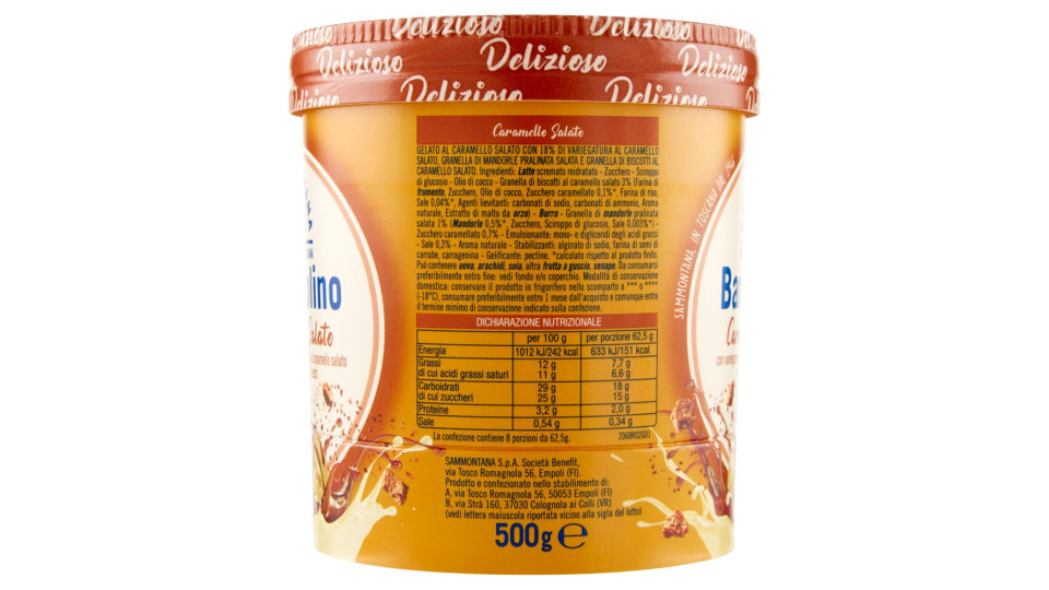 Sammontana Barattolino Delizioso Caramello Salato 500 g