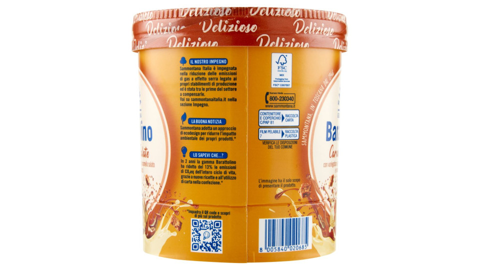 Sammontana Barattolino Delizioso Caramello Salato 500 g