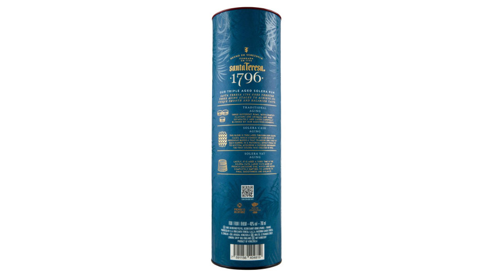 santa Teresa 1796 Triple Aged Solera Rum 700 ml