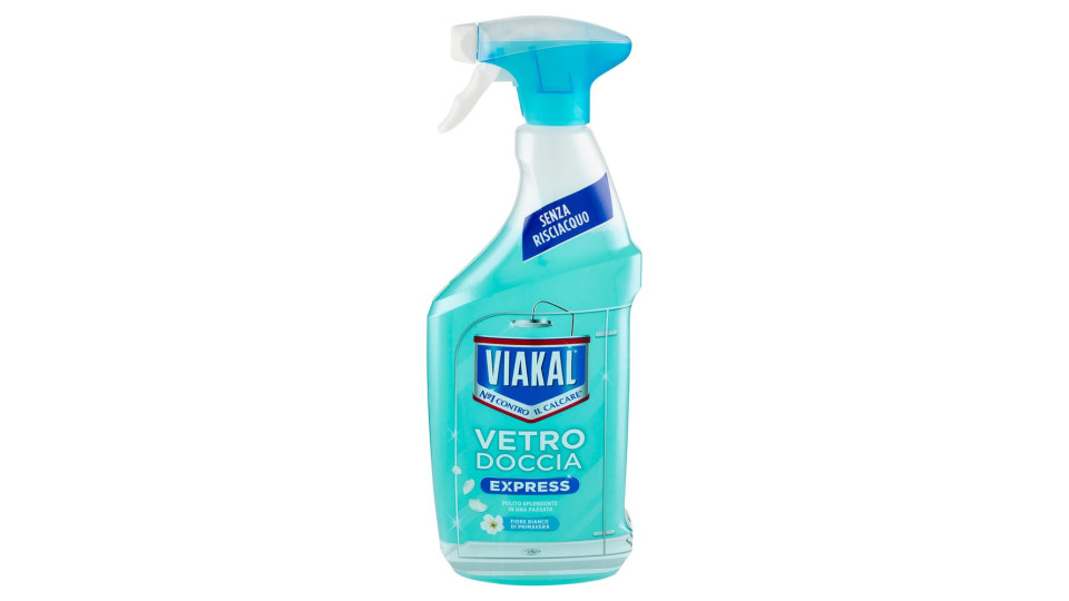 Viakal Vetro Doccia Express Fiore Bianco di Primavera 720 ml