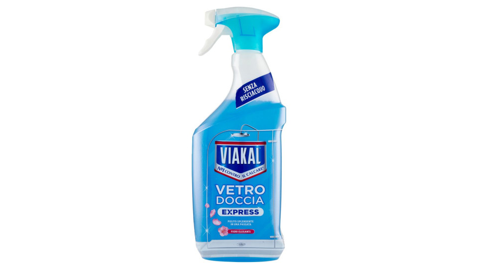 Viakal Vetro Doccia Express Fiori Eleganti 720 ml