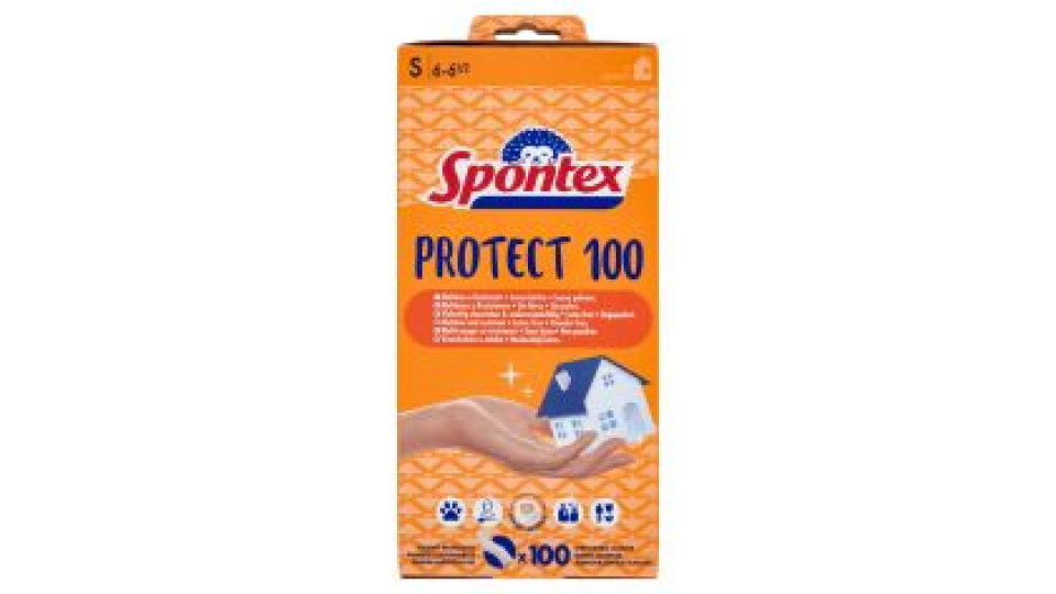 Spontex Guanti Usa&Getta Protect 100 tg S