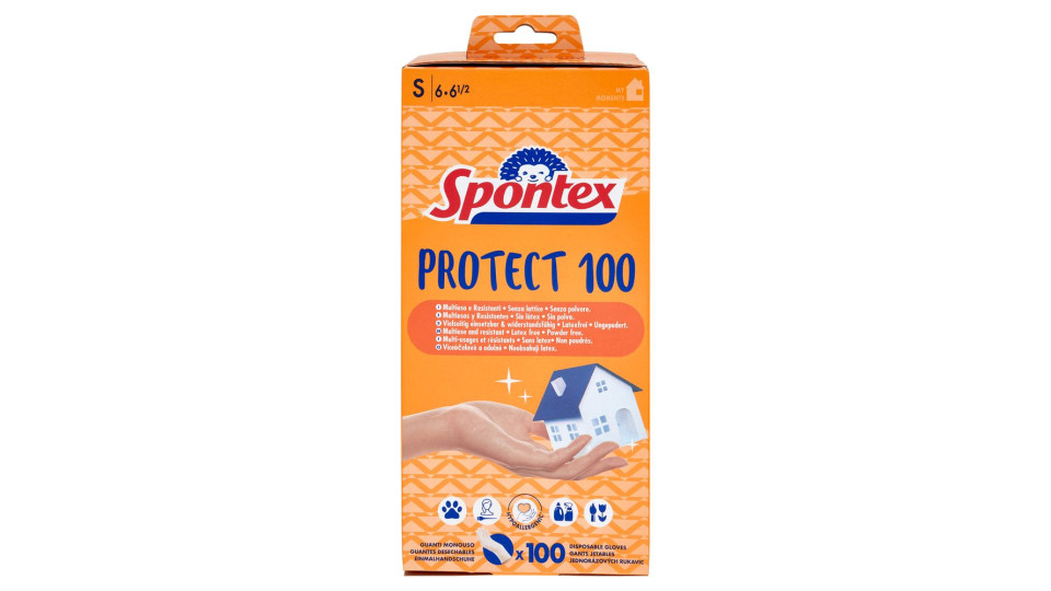 Spontex Guanti Usa&Getta Protect 100 tg S