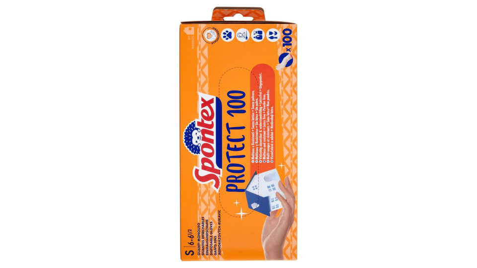 Spontex Guanti Usa&Getta Protect 100 tg S
