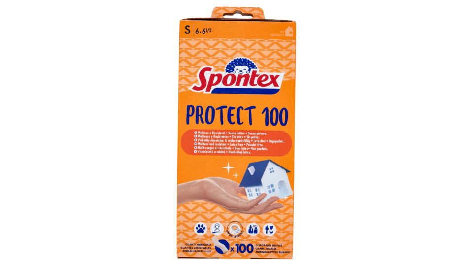 Spontex Guanti Usa&Getta Protect 100 tg S