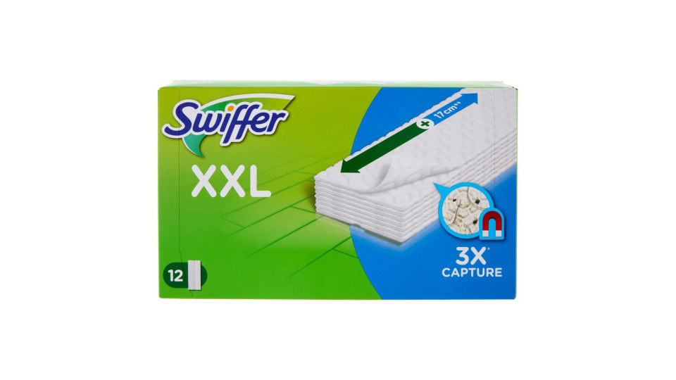 Swiffer XXL Panni Catturapolvere per Scopa Swiffer - Ricarica 12 Panni
