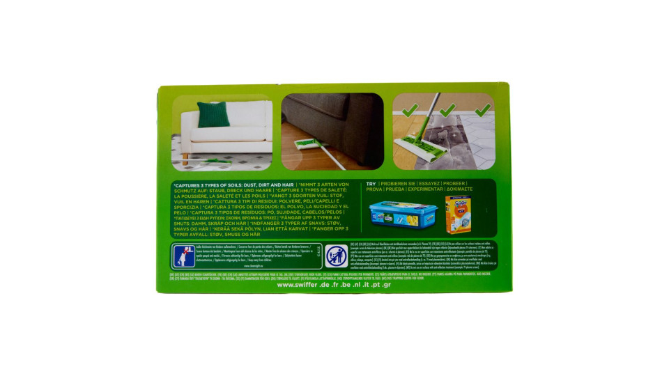 Swiffer XXL Panni Catturapolvere per Scopa Swiffer - Ricarica 12 Panni