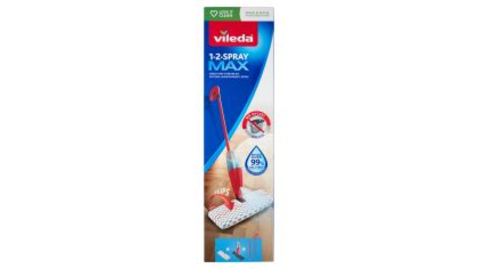 Vileda 1-2-Spray Max Sistema Lavapavimenti Spray