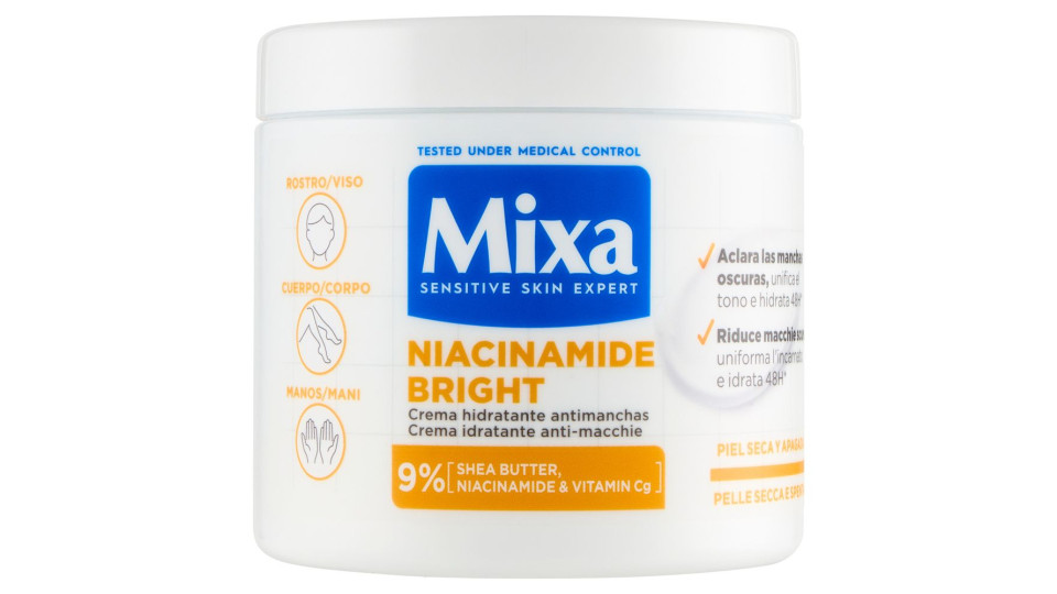 Mixa Niacinamide Bright Crema idratante anti-macchie 400 ml