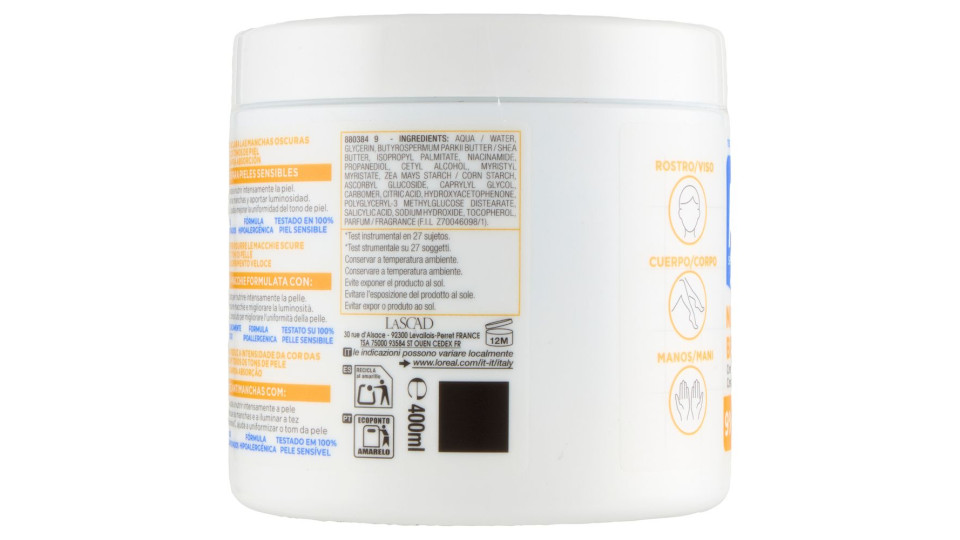 Mixa Niacinamide Bright Crema idratante anti-macchie 400 ml