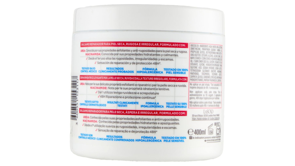 Mixa Urea Cica Repair+ Crema Riparatrice Levigante 400 ml