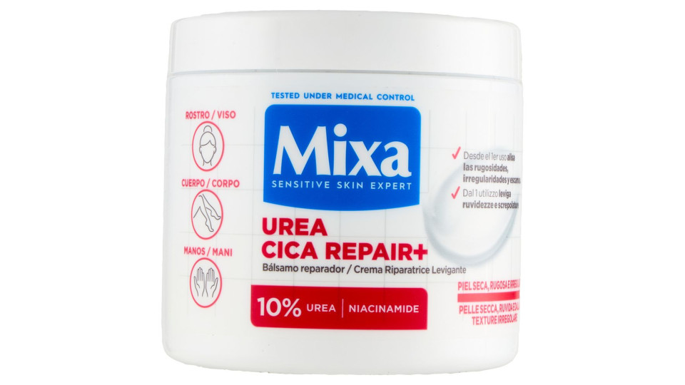 Mixa Urea Cica Repair+ Crema Riparatrice Levigante 400 ml
