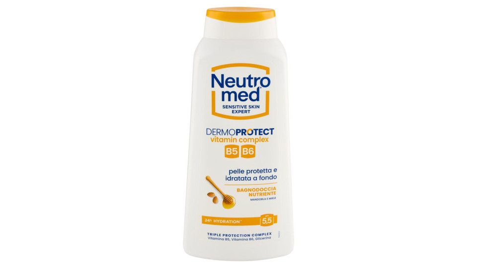 Neutromed Dermoprotect vitamin complex Bagnodoccia Nutriente Mandorla e Miele pH 5,5 600 ml