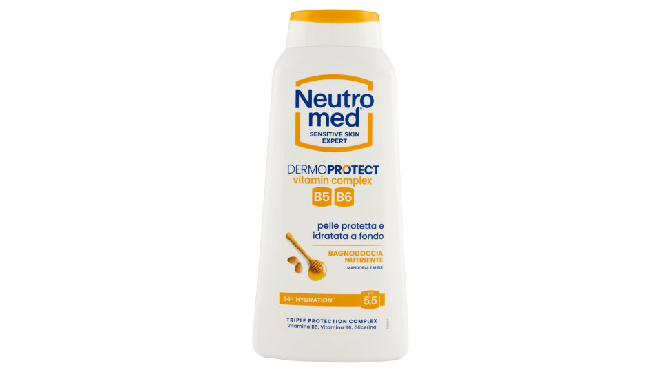 Neutromed Dermoprotect vitamin complex Bagnodoccia Nutriente Mandorla e Miele pH 5,5 600 ml
