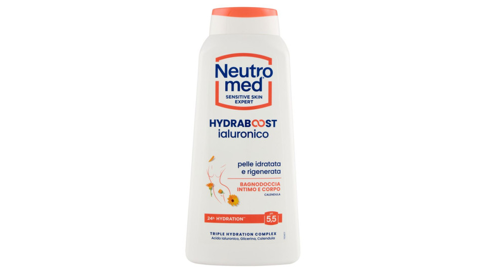 Neutromed Hydraboost ialuronico Bagnodoccia Intimo e Corpo Calendula pH 5,5 600 ml