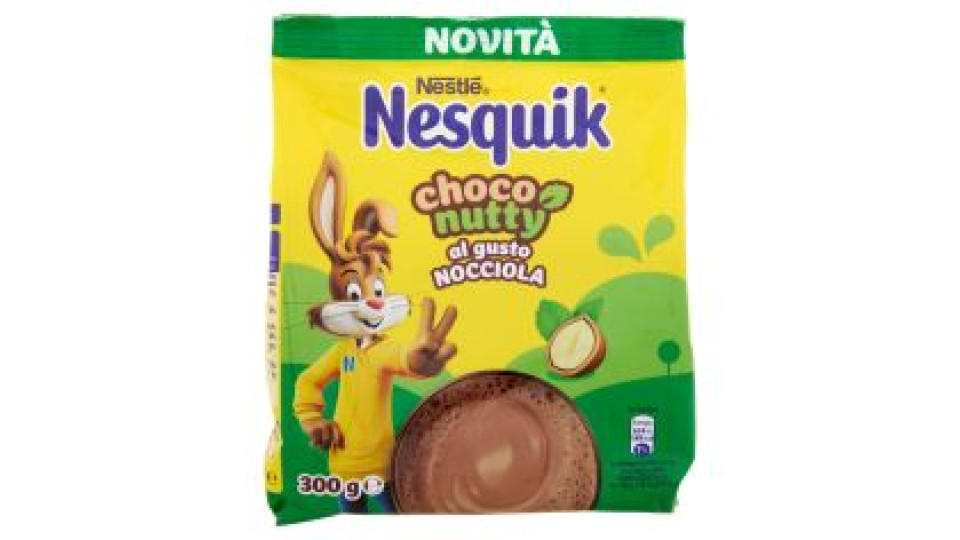 NESQUIK Choconutty gusto Nocciola Preparato per Bevanda con Cacao Solubile Sacchetto 300g