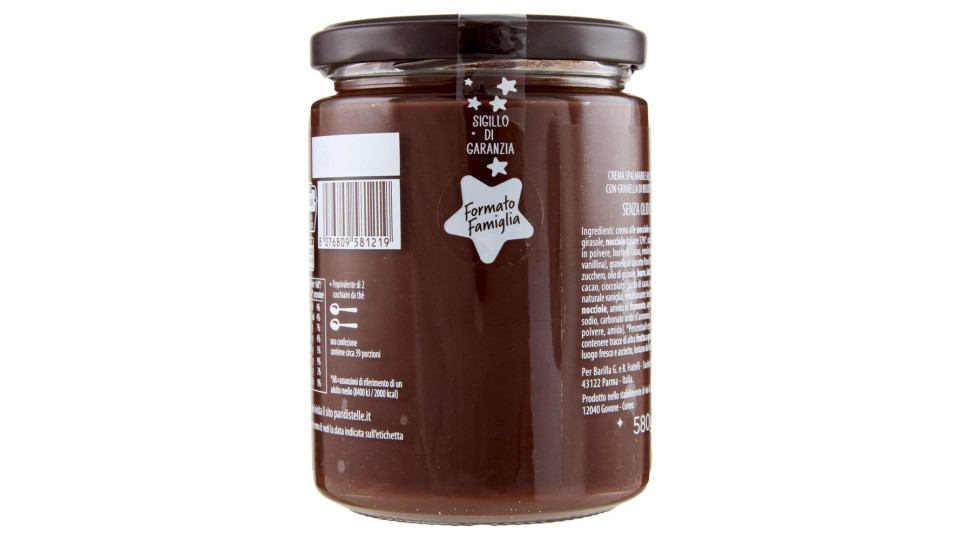 Pan di Stelle Crema al Cacao Nocciole e Granella di Biscotto 580g