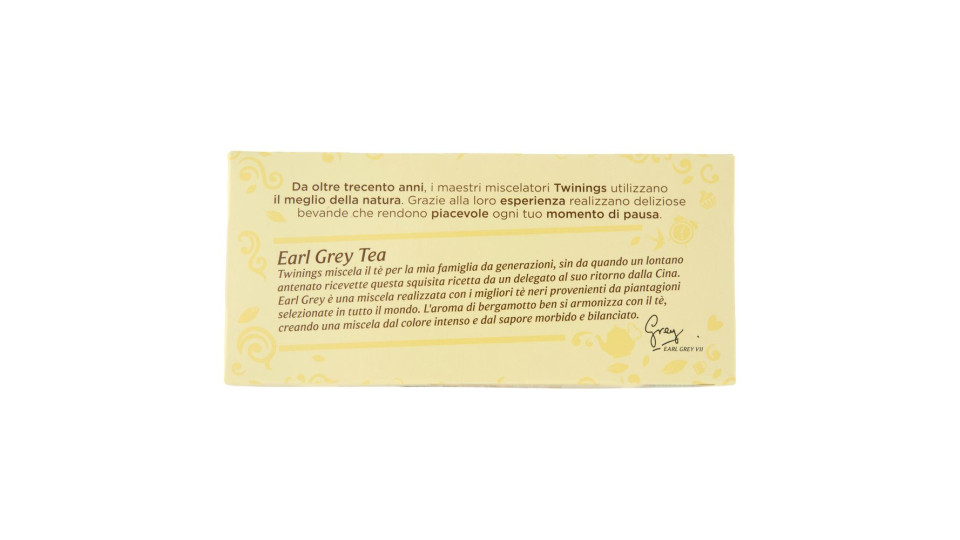 Twinings Earl Grey Tè Nero al sapore di Bergamotto 25 filtri + 1 omaggio The 52 g