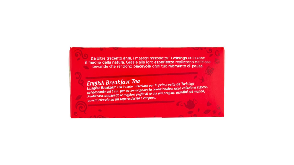 Twinings English Breakfast Tea Tè Nero 25 filtri +1 omaggio The 52 g
