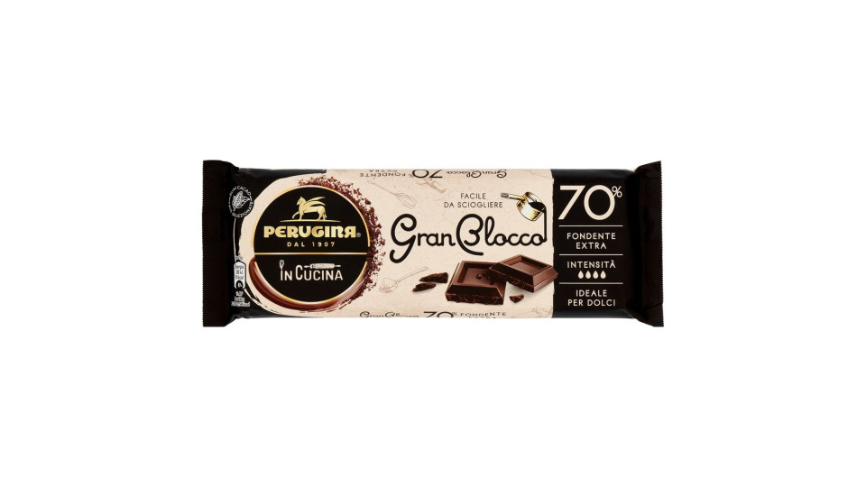 PERUGINA GranBlocco 70% Tavoletta Cioccolato Fondente Extra 150g