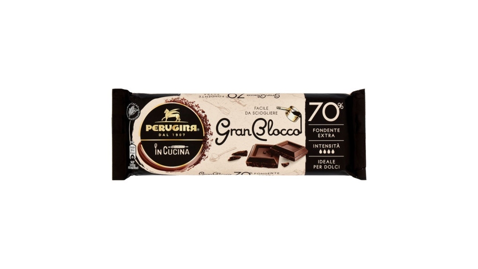 PERUGINA GranBlocco 70% Tavoletta Cioccolato Fondente Extra 150g