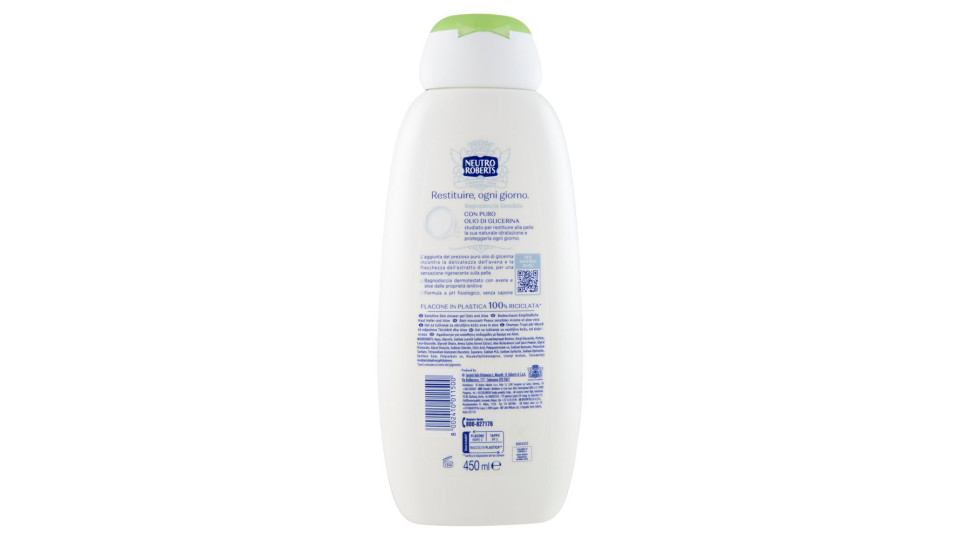 Neutro Roberts Sensibile Avena e Aloe Bagnodoccia 600 ml