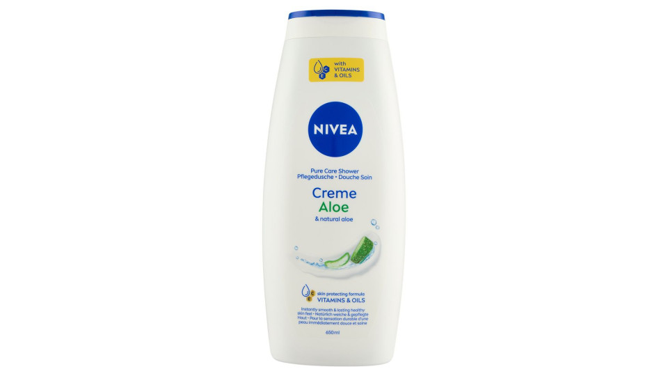 Nivea Creme Aloe Pure Care Shower 650 ml