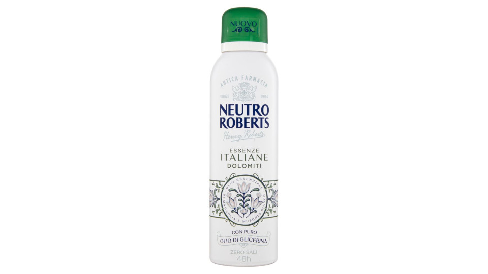 Neutro Roberts Essenze Italiane Dolomiti Olio Essenziale di Magnolia e Muschio Bianco 200 ml