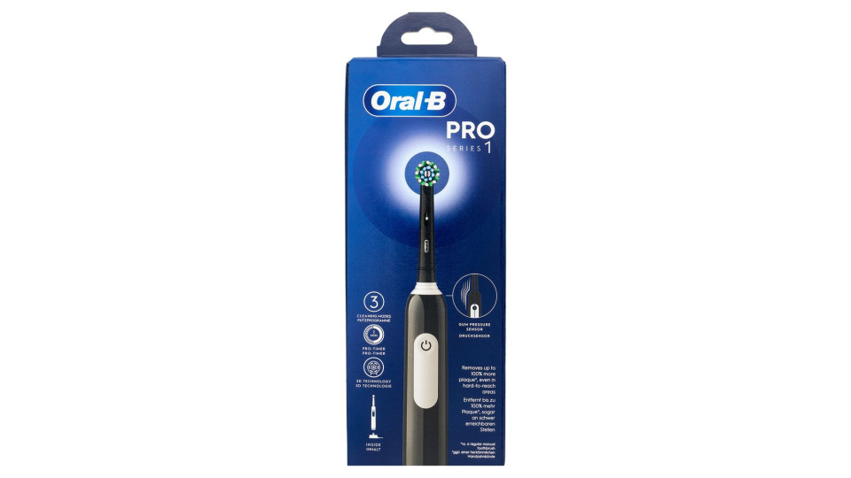 Oral-B Spazzolino Elettrico Denti Ricaricabile Pro Series 1 Black