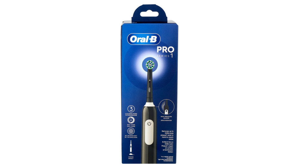 Oral-B Spazzolino Elettrico Denti Ricaricabile Pro Series 1 Black