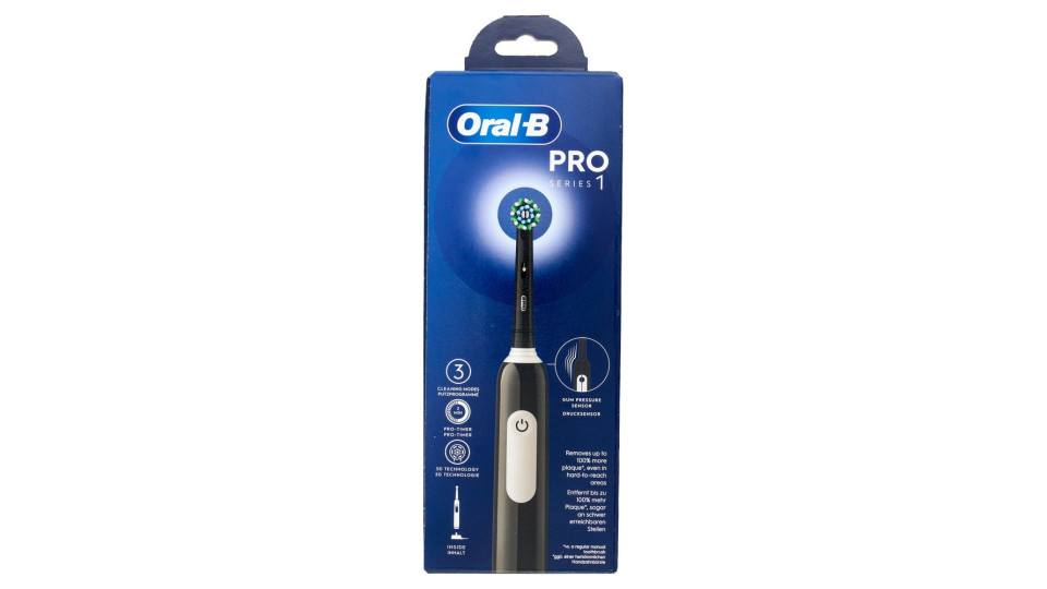 Oral-B Spazzolino Elettrico Denti Ricaricabile Pro Series 1 Black