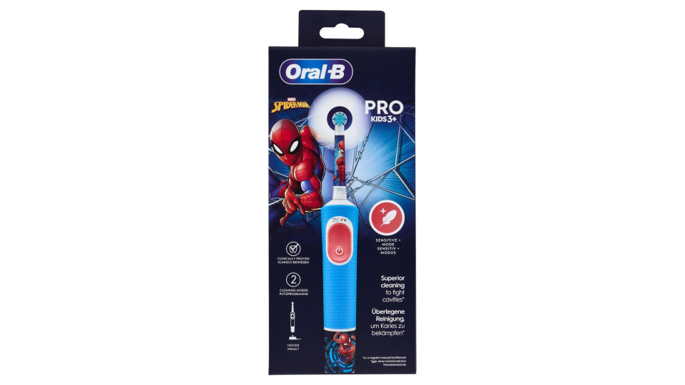 Oral-B Spazzolino Elettrico Ricaricabile Pro Kids 3+ Marvel Spider-Man