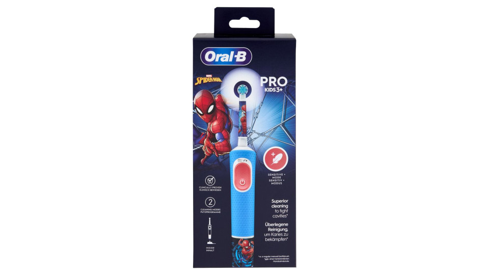 Oral-B Spazzolino Elettrico Ricaricabile Pro Kids 3+ Marvel Spider-Man