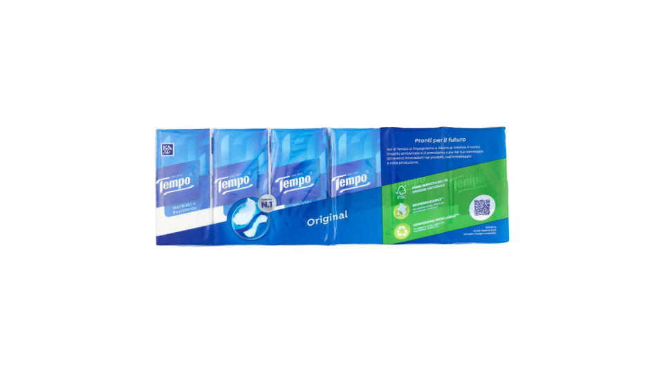 Tempo Original Fazzoletti 4 veli 12 pz