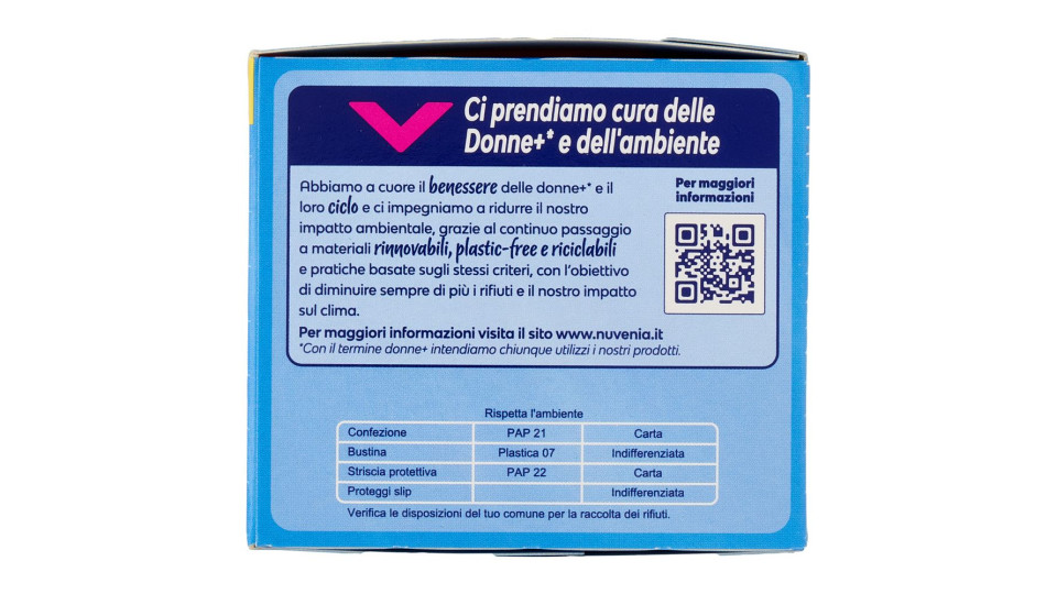 Nuvenia dailies V-Protection & Freshness Regular Proteggi Slip in Bustina 22 pz