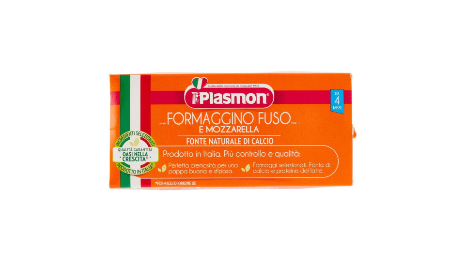 Plasmon Formaggino Fuso e Mozzarella Omogeneizzato 2 x 80 g