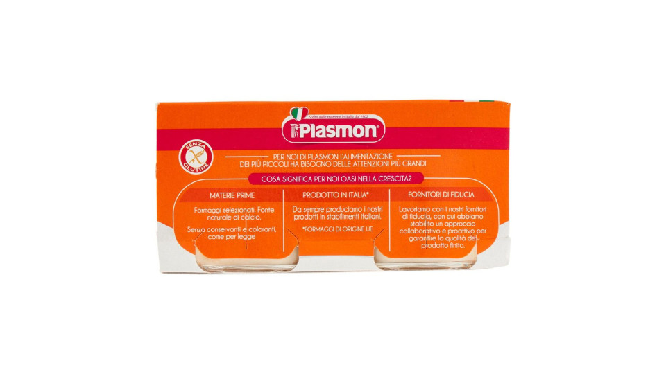 Plasmon Formaggino Fuso e Mozzarella Omogeneizzato 2 x 80 g