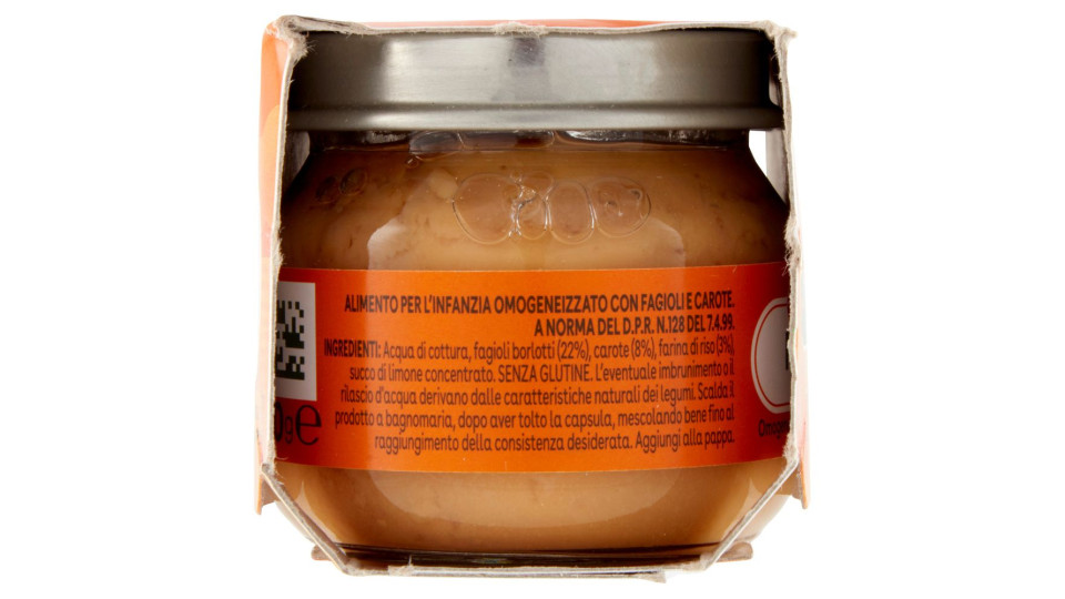 Plasmon Omogeneizzato Fagioli con carote 2 x 80 g