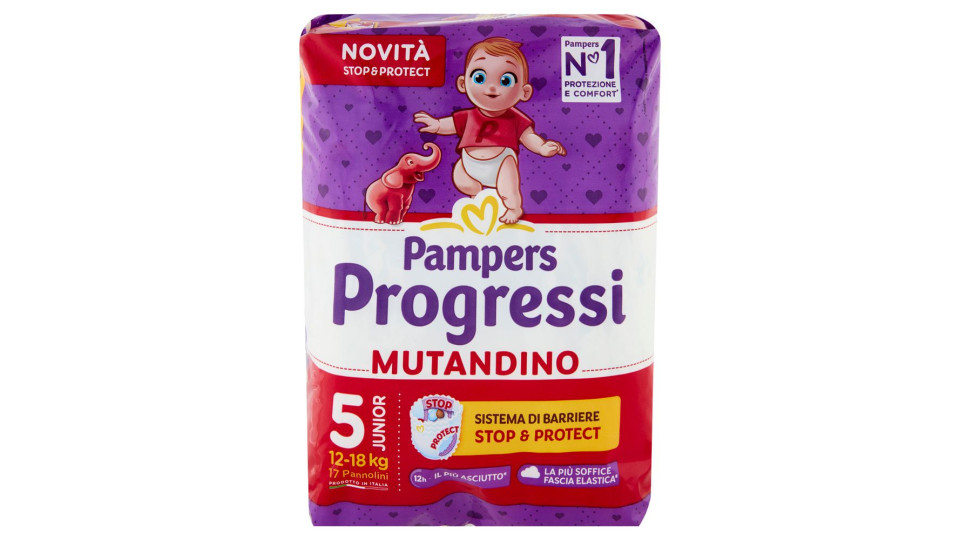 Pampers Progressi Mutandino Junior 17 + 17 pz