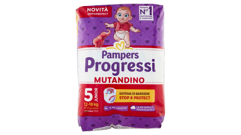 Pampers Progressi Mutandino Junior 17 + 17 pz