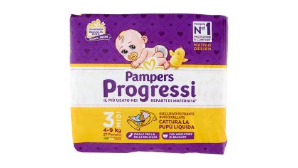 Pampers Progressi Midi 27 pz